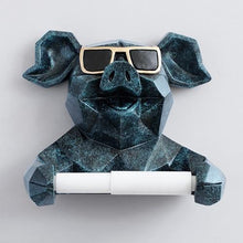 Load image into Gallery viewer, animal tissue box Statue Figurine Hanging Tissue Holder Toilet Washroom Wall Home Decor Roll Paper Tissue Box Holder Wall Mount - For Home Decor
