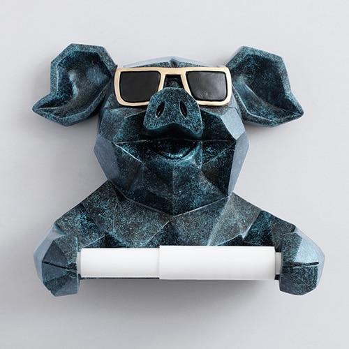 Wall Mount Animal Toilet Roll Holder - Decor Home