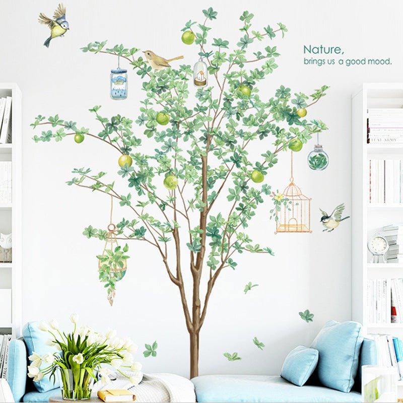 Birdcages On Tree Mural Wall Stickers - Decor Home