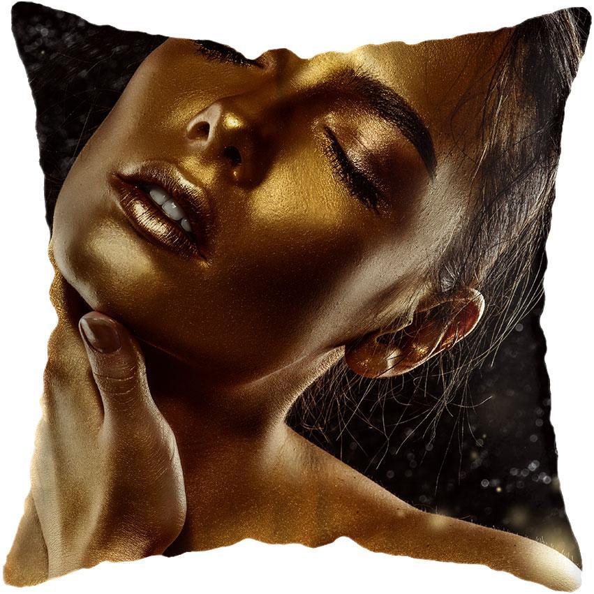 Black and Gold Beauty Art Cushion Covers - Decor Home