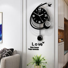 Load image into Gallery viewer, Black Large Wall Clocks Quartz Silent - For Home Decor
