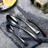Black Stainless Steel Cutlery Set (16 Piece Set) - For Home Decor