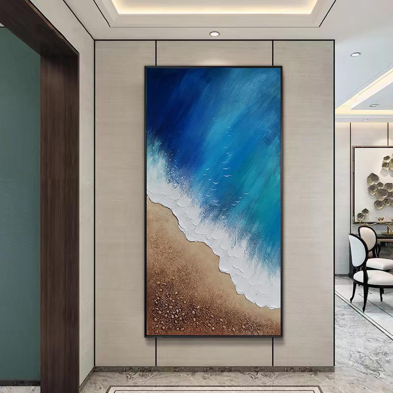 Beauty Of The Sea Mixed Media Framed Oil Painting - Decor Home