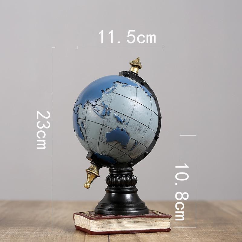 Classic Retro Globe Clock - Decor Home