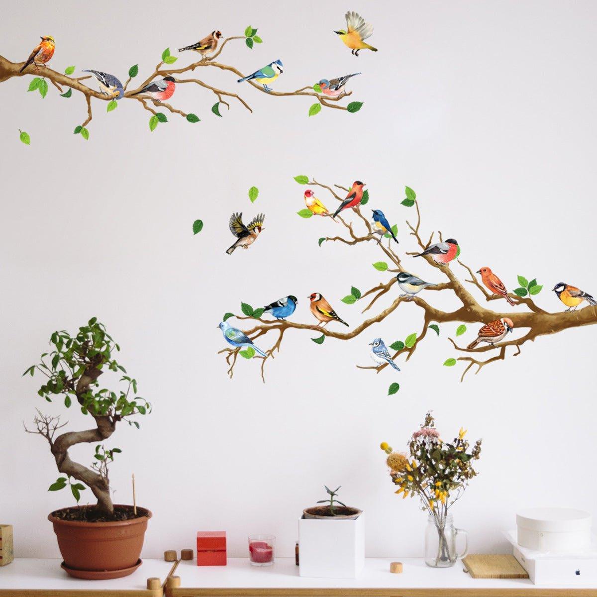 Colourful Birds Wall Stickers - Decor Home