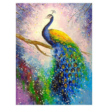 Load image into Gallery viewer, Colourful Peacock Painting With Diamonds Kit - Fansee Australia
