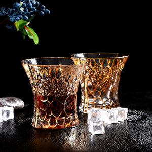 Crystal Whiskey Glasses - Queen (Whiskey Tumbler & Decanter Set) - For Home Decor