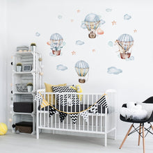 Load image into Gallery viewer, Cute Animals On Hot Air Balloons Wall Stickers - Fansee Australia
