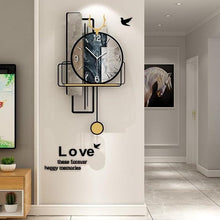 Load image into Gallery viewer, Designer Pendulum Wall Quartz Clock - For Home Decor

