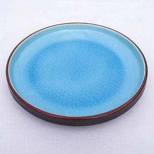 Dinner Plates 22 cm (4 Piece Plate Set-Aqua d’Amour) - For Home Decor
