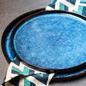 Dinner Plates - Australian Blue Large & Medium (4 Piece Dinner Plate Set) - For Home Decor