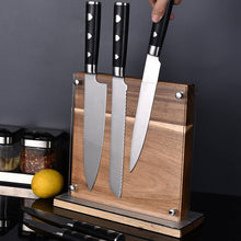Load image into Gallery viewer, Double-Sided Magnetic Knife Holder &amp; Knife Block - Wood - Fansee Australia
