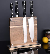 Load image into Gallery viewer, Double-Sided Magnetic Knife Holder &amp; Knife Block - Wood - Fansee Australia
