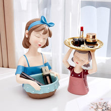 Load image into Gallery viewer, Dreaming Girl Decorative Storage Box &amp; Tray - Fansee Australia
