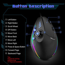 Load image into Gallery viewer, Ergonomic Vertical Gaming Mouse With RGB Lights - Fansee Australia

