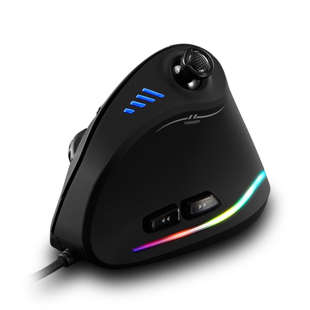 Ergonomic Vertical RGB Lights Gaming Mouse - Decor Home
