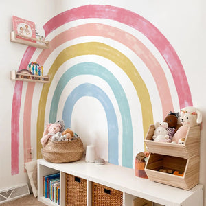 Extra Large Fabric Multicoloured Rainbow Wall Stickers - Fansee Australia
