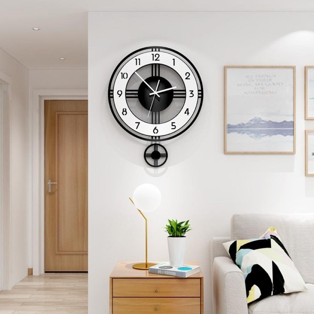 Extra Large Silent Pendulum Wall Clock - For Home Decor
