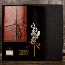 Load image into Gallery viewer, Feather Dip Pen Calligraphy Quill Pen Set Gift Box - Fansee Australia
