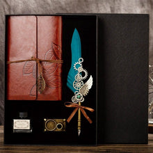 Load image into Gallery viewer, Feather Dip Pen Calligraphy Quill Pen Set Gift Box - Fansee Australia
