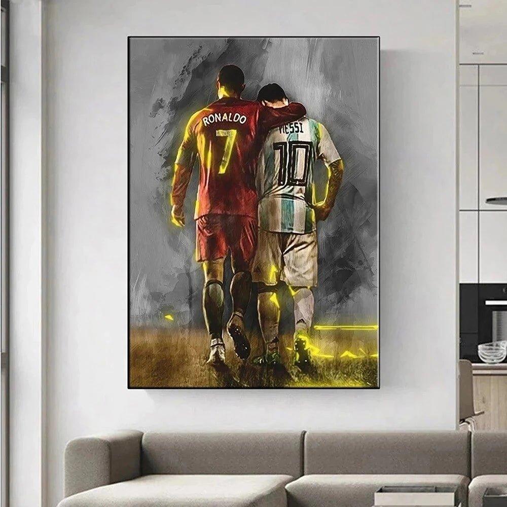 Football Legends Canvas Print Wall Art (70x100cm) - Decor Home