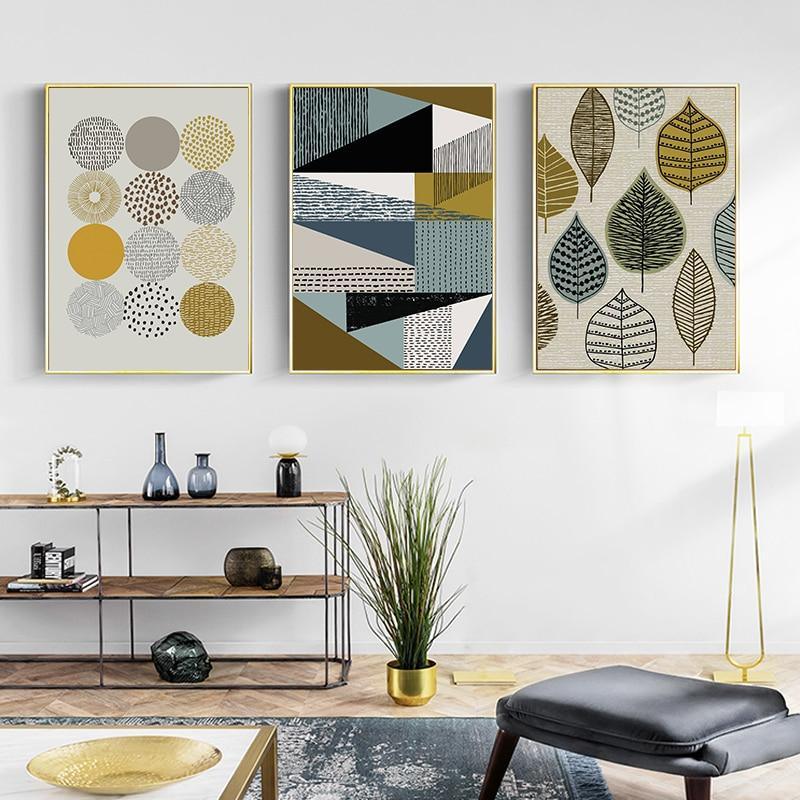 Geometric Wall Art Prints - 3 Pcs Set (60x80cm) - Decor Home