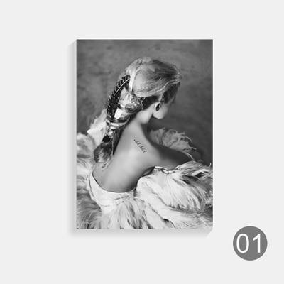 Beautiful Girls Wall Art Canvas Prints - Decor Home