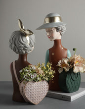 Load image into Gallery viewer, Glamorous Girl Storage Box Cum Vase Brown - Fansee Australia
