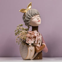 Load image into Gallery viewer, Glamorous Girl Storage Box Cum Vase Brown - Fansee Australia
