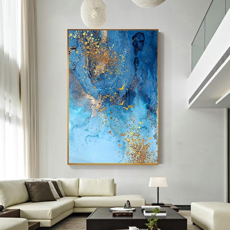 Abstract Blue Sea Canvas Print (70x100cm) - Decor Home
