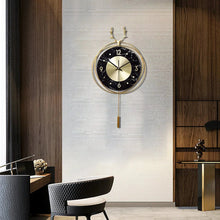 Load image into Gallery viewer, Golden Deer Head Luxury Wall Clock - Fansee Australia
