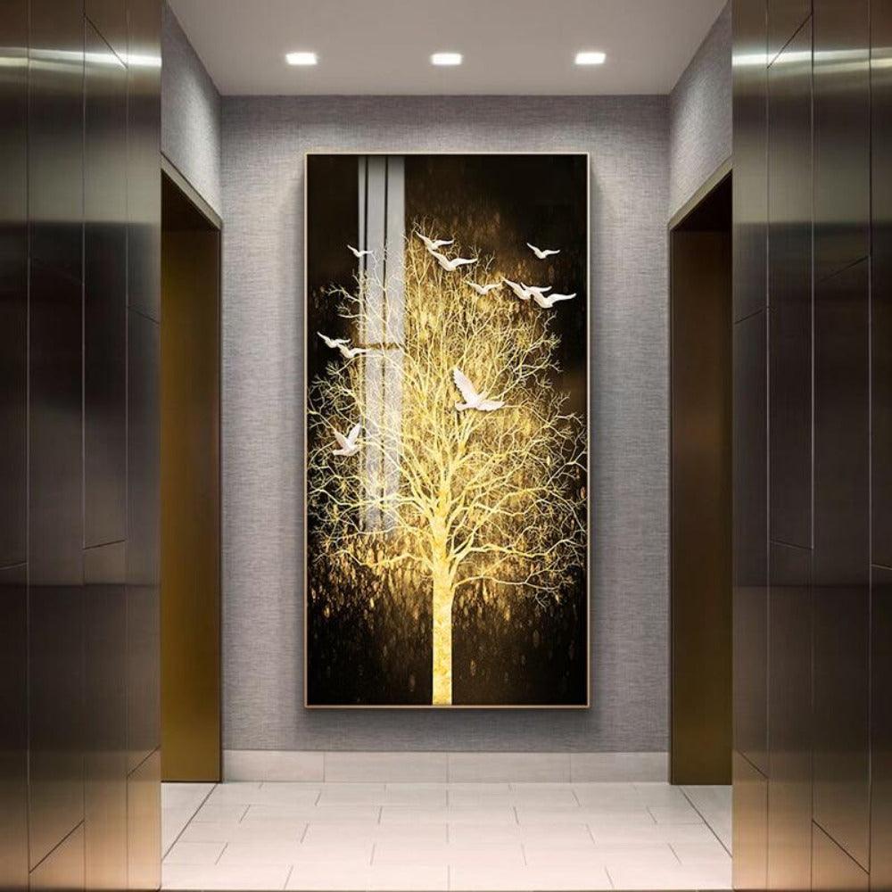 Golden Trees Canvas Prints (60x120cm) - Decor Home