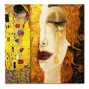 Gustav Klimt Golden Tears Wall Art Print - For Home Decor