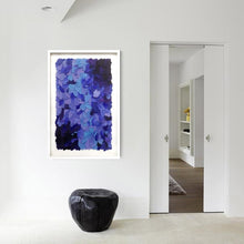 Load image into Gallery viewer, Hand-pained Mixed Medium Blue Framed Wall Art (60x90cm) - Fansee Australia
