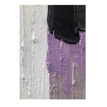 Load image into Gallery viewer, Hand Painted Purple White Mixed Media Art Ready To Hang Oil Painting - Fansee Australia
