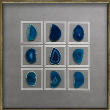 Load image into Gallery viewer, Handmade Agate Crystal Stone Framed Wall Art (60x60cm) - Fansee Australia
