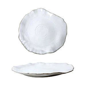 Handmade White Dinner Plates Set (4 Pcs Set)