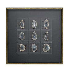 Load image into Gallery viewer, Handmade Black Agate Crystal Stone Framed Wall Art (60x60cm) - Fansee Australia
