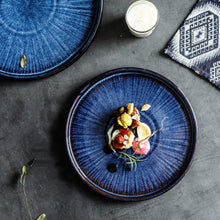 Load image into Gallery viewer, Handmade Blue Plate Sets (4 Pcs Set) - Fansee Australia
