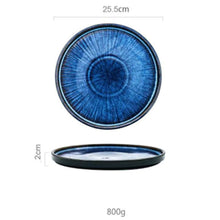 Load image into Gallery viewer, Handmade Blue Plate Sets (4 Pcs Set) - Fansee Australia
