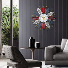 Load image into Gallery viewer, Handmade Sunflower Large Round Wall Clock - Fansee Australia
