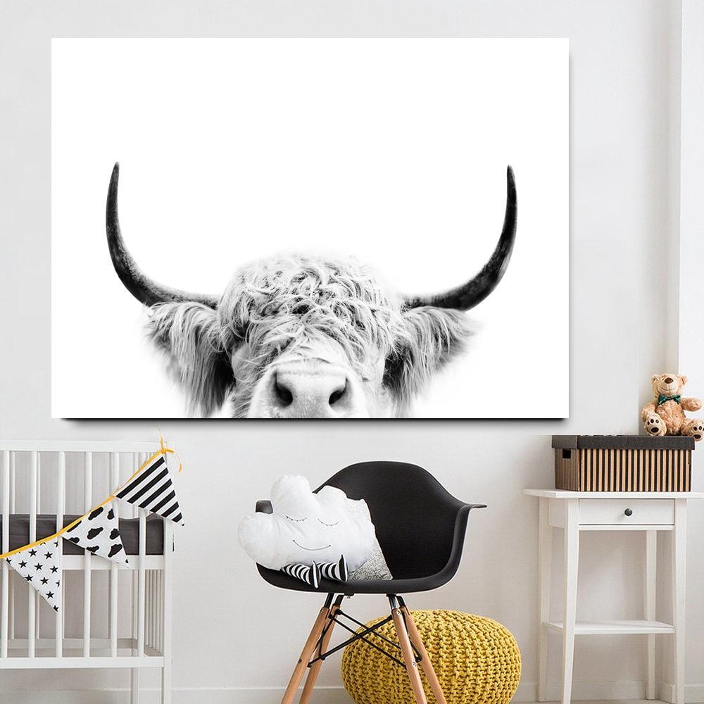 Adorable Highland Cow Canvas Prints (75x100cm) - Decor Home