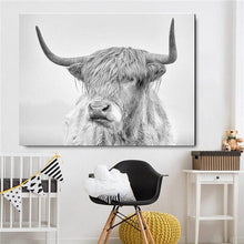 Load image into Gallery viewer, Highland Cow Canvas Prints (75x100cm) - For Home Decor
