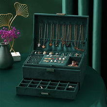 Load image into Gallery viewer, Jewellery Box With Lock - Green - For Home Decor
