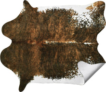 Load image into Gallery viewer, Large Dark Brown Artificial Cowhide Rug - Fansee Australia
