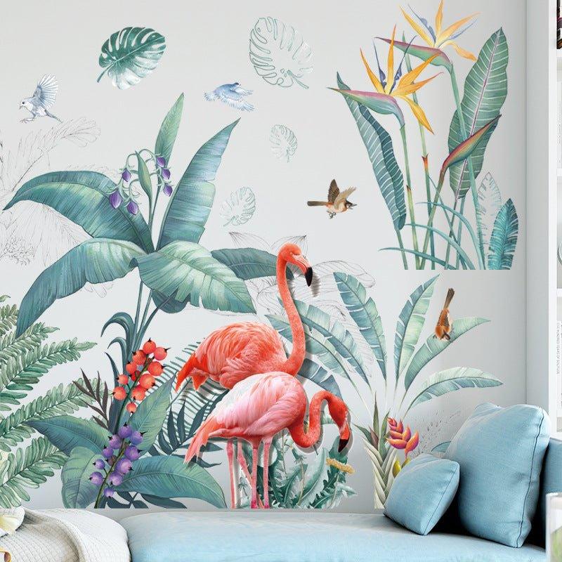 Large Flamingos Wall Decals - Decor Home