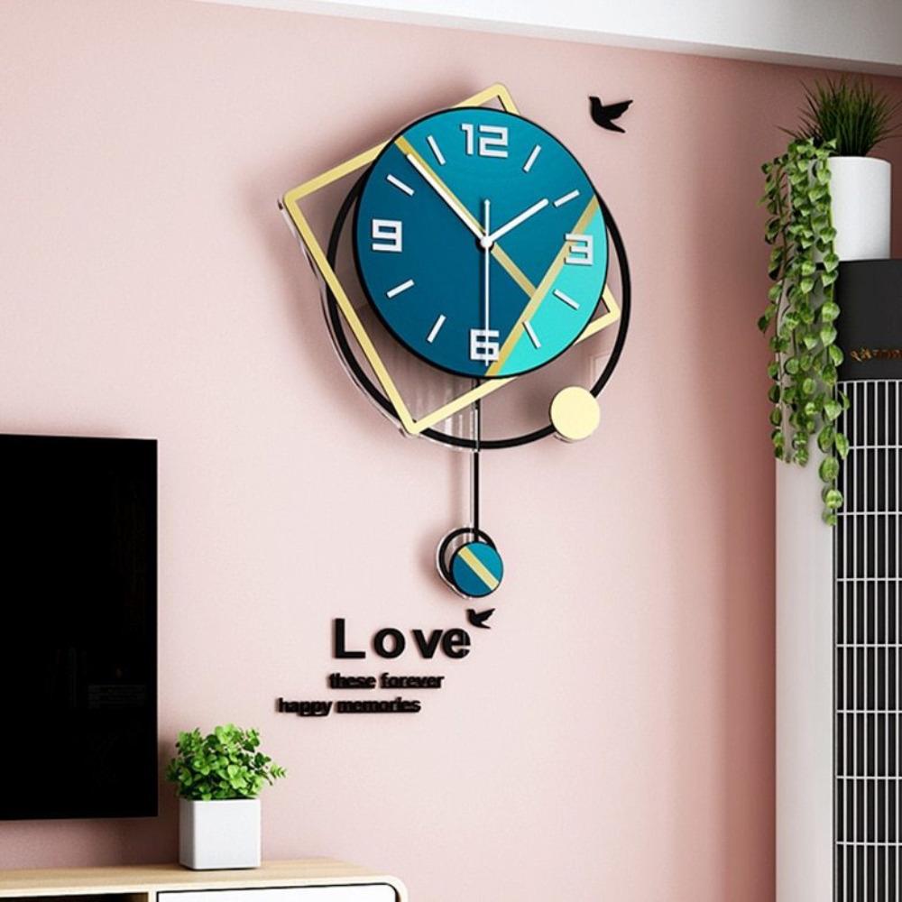 Large Silent Pendulum Clock - For Home Decor
