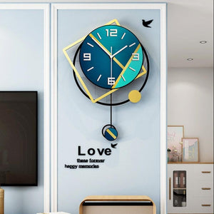 Large Silent Pendulum Clock - For Home Decor