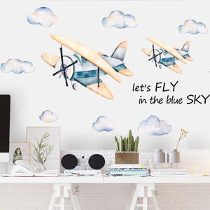 Lets Fly In The Sky Removable Wall Stickers For Nursery - Fansee Australia