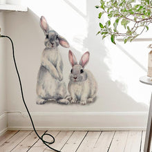 Load image into Gallery viewer, Lovable Two Bunny Rabbits Wall Stickers - Fansee Australia
